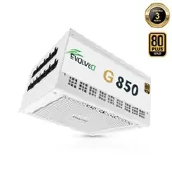 Evolveo G850 biela / zdroj ATX 3.1 / 850W / 80 PLUS Gold / modulárny (G850-WH)