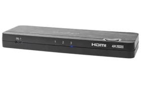 Nedis VCON6430AT prepínač KVM / USB-C + 2x HDMI vstup na 4X USB A + 1x HDMI výstup / 4K @ 60Hz / 18 Gbps (VCON6430AT)
