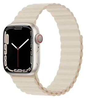 Devia Deluxe Sport 3 Starlight / Remienok pre Apple Watch / 40/41/42 mm / silikónový / magnetický (6938595364754)