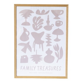 Bella Rose Plakát Family Treasures Beige / Cream 50 x 70 cm