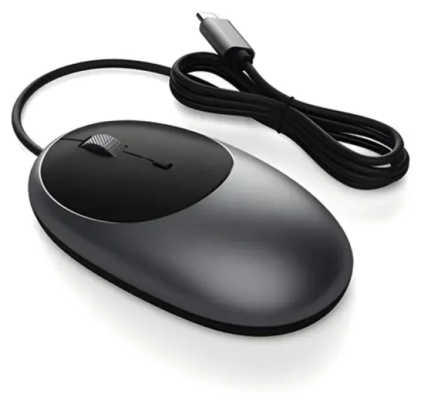 Satechi C1 Space Gray / Drôtová myš / USB-C (ST-AWUCMM)
