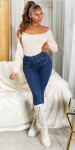 Sexy Skinny Jeans with patch pockets denimblue 42