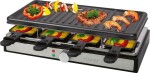 Bomann RG 6039 CB strieborná / Elektrický raclette gril / 1400W / plocha 42 x 21 cm (660391)