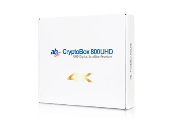 AB CryptoBox 800UHD / Satelitný prijímač / 4K UHD / DVB-S2X / H.265 HEVC / HDMI / LAN / PVR (AB CR800UHD)