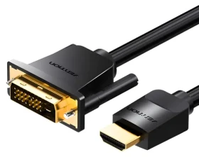 Vention ABFBI čierna / Kábel HDMI-DVI / 24 +1 pin / 3 m / 4K 60Hz / 1080p 60Hz (ABFBI)