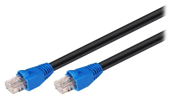 Goobay CAT 6 75 m čierna / Patch kábel / U/UTP / vonkajšie (94397)