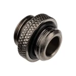 Alphacool ES Dvojitá vsuvka čierna / Steckbar / G1/4 AG G1/4 AG (13757)