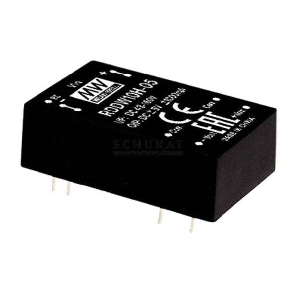 MEAN WELL RDDW10H-12 DC / DC menič napätia 416 mA 10 W Počet výstupov: 2 x; RDDW10H-12