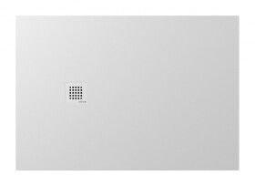 POLYSAN - TRENECA sprchová vanička z liateho mramoru s možnosťou úpravy rozmeru 130x90cm, biela matná 84308.11