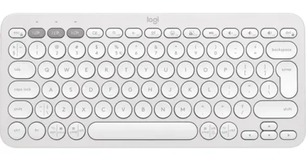 Logitech Pebble Keys 2 K380S Tonal White / Klávesnica / Bluetooth / DE layout (920-011796)