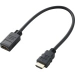 SpeaKa Professional HDMI predlžovací kábel Zástrčka HDMI-A, Zásuvka HDMI-A 0.30 m čierna SP-7870100 #####4K UHD, audio return channel, pozlátené kontakty HDMI; SP-7870100