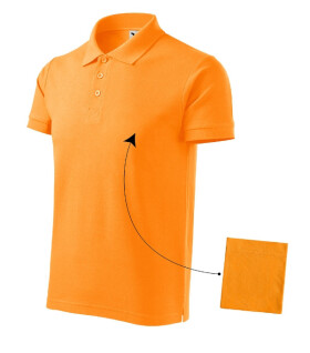 Bavlnené polo tričko tangerine orange M