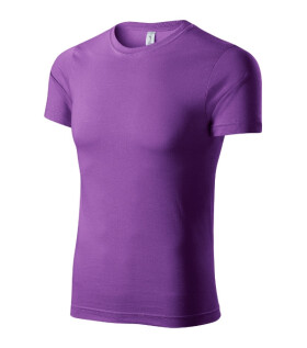 Tričko s farbou unisex fialové 4XL