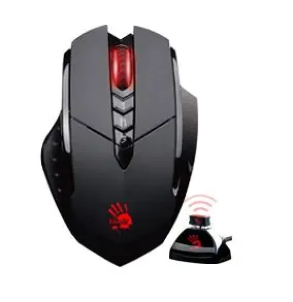A4Tech BLOODY R70 Čierna / Herná bezdrôtová optická myš / 3200 DPI / 8 tlačidiel / Pravoruká / USB / 10 m (R70)