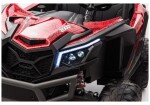 Mamido Detské elektrické auto Buggy UTV-MX 4x4 LCD MP4 Spider lakované červené