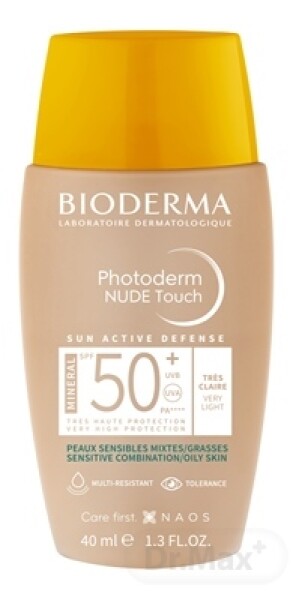 BIODERMA Photoderm nude touch mineral fluid veľmi svetlý SPF50+ 40 ml