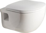 SAPHO - BRILLA CLEANWASH závesná WC misa s bidet. spŕškou, Rimless, 36,5x53cm, biela 100612