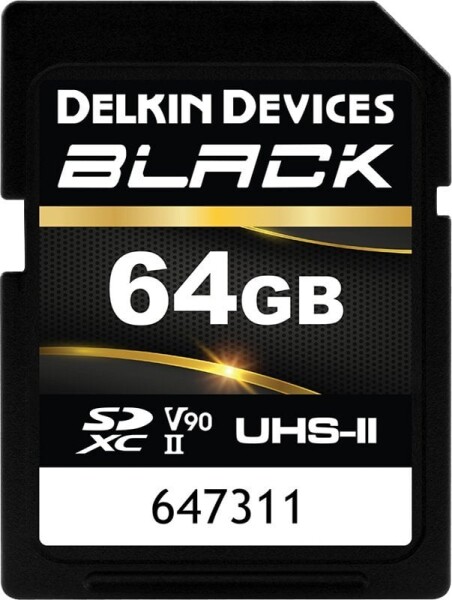 Delkin Black Rugged SDXC 64 GB Class 10 UHS-II V90 (DSDBV9064BX)