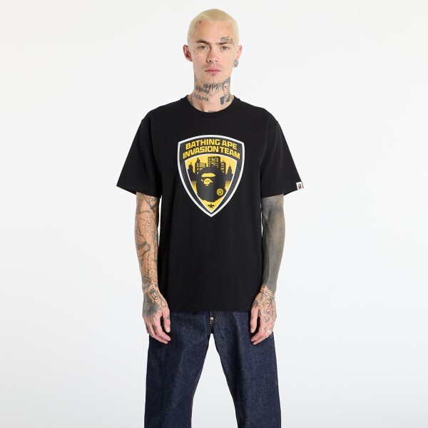 Tričko A BATHING APE Security Emblem Tee UNISEX Black S