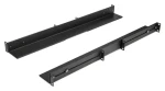 StarTech.com Koľajnice do racku 1U čierne / Koľajnice / 19" / nosnosť 90,7 kg (UNIRAILS1UB)