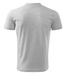 Tričko s výstrihom do V unisex svetlo šedá modrá XL