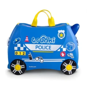 TRUNKI Kufrík na kolieskach Percy / Policajné auto / detská cestovná batožina (TRU-0323)