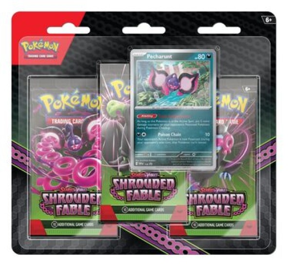 Pokémon TCG: Scarlet Violet - Shrouded Fable 3-Pack Blister booster (Pecharunt)