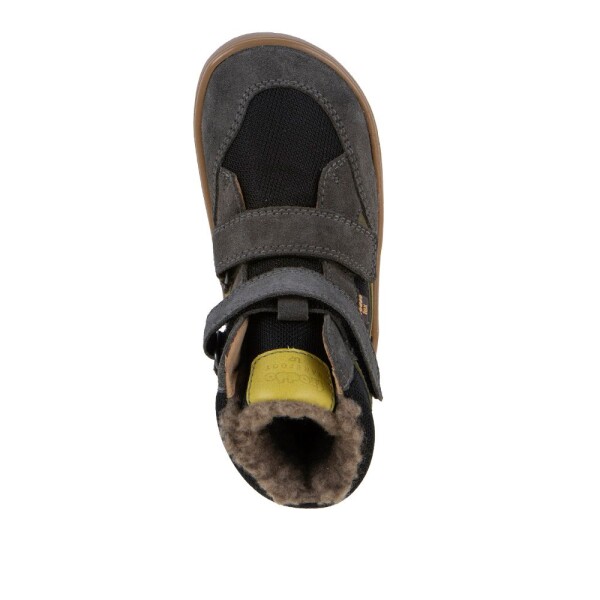 Detské zimné barefoot topánky UP HILL WOOL Gray/Black Froddo G3160262-3 - 27