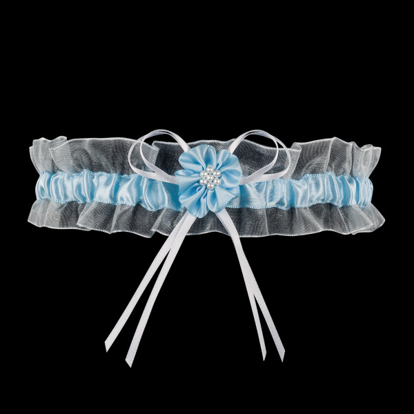 Podväzok PW-33 biely a modrý - Julimex UNI bílo-modrá