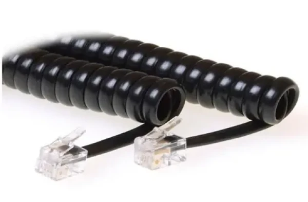 MicroConnect Modulárny kábel špirálový RJ10 (M) - RJ10 (M) 4M čierna (MPK10400)