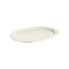Guzzini TIERRA L mliečno biela / Servírovací podnos / Recyklovaný PET / 47,5 x 32,5 x 3 cm (197401156)