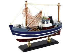Mamido Zberateľská loď s drevenými stožiarmi svetlo modrá