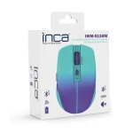 INCA IWM-511RM zelená / Bezdrôtová myš / 1600 DPI / 6 tlačidiel / Bluetooth 5.1 2,4GHz / USB-C (IWM-511RM)