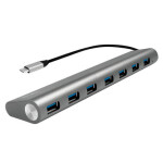 LogiLink UA0310 strieborná / USB Hub / 7x USB 3.0 (UA0310)