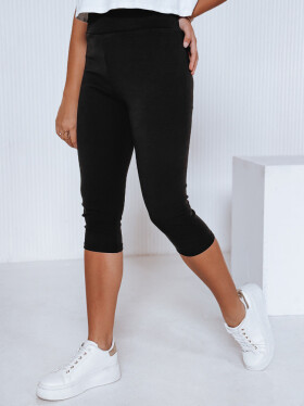 Dámske 3/4 legíny s vysokým pásom čierne FashionStreet UY2738 L/XL