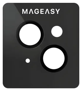 SwitchEasy LenzGuard čierna / Ochranné sklo šošoviek fotoaparátu / Zafír / Apple iPhone 15/15 PLUS (MPH517029BK23)