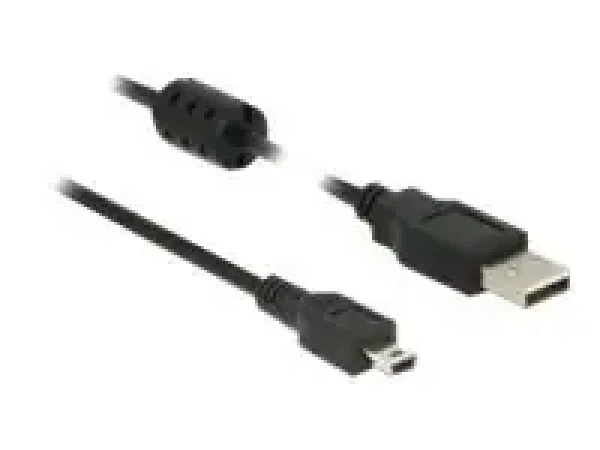 DeLock čierna / Kábel / USB 2.0 A (M) - mini USB B (M) / 2 m (84914)