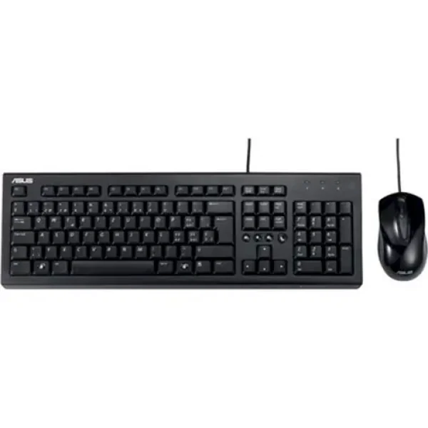 Asus U2000 čierna / Set klávesnica + myš / CZ layout / USB-A / 1000 DPI (90-XB1000KM001R0-)
