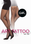 Pančuchy Gatta Art Tattoo art.09 20 den 5XL nero 5-XL