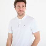 Tričko LACOSTE Short Sleeved Ribbed Collar Shirt White 4