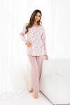 Pyžamo Regina 710 long/r M-XL Z25/26 dámske nezapínané Růžová M