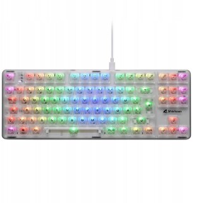 Sharkoon Sharkoon Gaming Tastatur Crystal Shark weiß DE