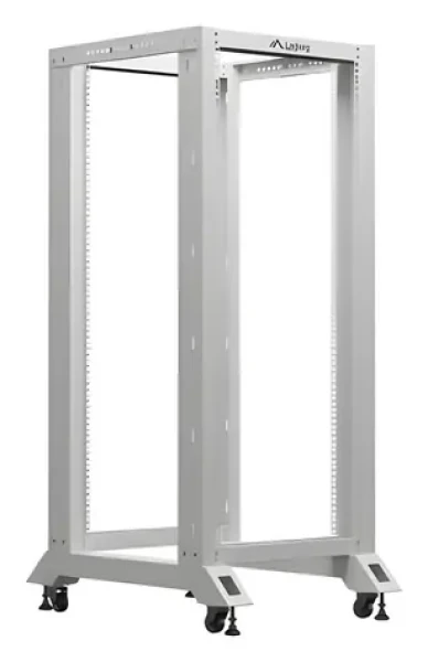 Lanberg Otvorený rack 27U šedá / Otvorený rack / 19" / 600x800 mm / Nosnosť 600 kg (OR01-6827-S)