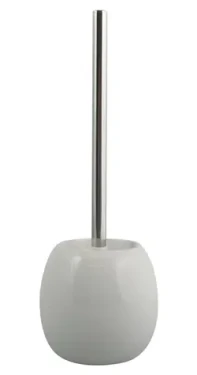 MSV JAVA WC kefa biela / Keramická nádoba / Nerezová rukoväť / 12 x 38,5 cm
