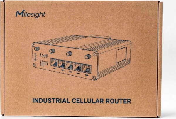 MILESIGHT Milesight UR35 Przemysłowy Router LTE z Wi-Fi PoE i GPS 5* 10/100Mbps (1 * WAN + 4 * LAN) Wzmocniona Aluminiowa Obudowa Dual Sim 2* RS485 DI DO TCP UDP Modbus MQTT