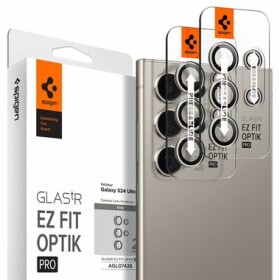 Spigen Glass TR EZ Fit Optik Pre ochranné sklo na fotoaparát pre Samsung Galaxy S24 Ultra 2ks sivá (AGL07426)