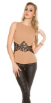 Elegant Koucla top with lace transparent