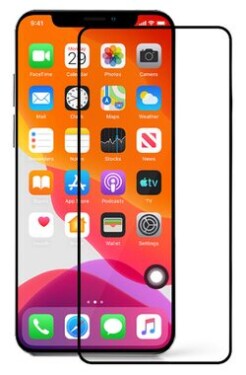 CUBE1 Full-Cover Ochranné tvrdené sklo 2.5D pre Apple iPhone 11/XR čierna / cez celý displej / 0.33 mm / tvrdosť 9H (ACGLCUAP11050)