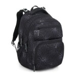 Školský set Bagmaster ZIPSTER 25 A Set Black with white flowers