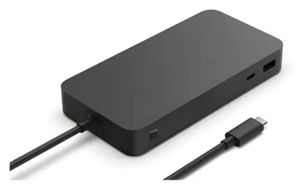 Microsoft Surface Thunderbolt 4 Dock 165W čierna / Dokovacia stanica / 3x USB-A / 3x USB-C / 1x RJ-45 / 3.5mm Jack (T8H-00002)